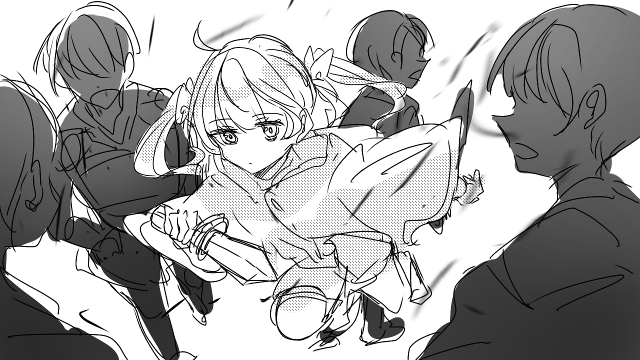 イラストブログもどき(フリー配付有)（ばにら。） - イモータルキラー 〜殺し屋の少女と不死者の男。そして表を向かない白金貨〜 ドドドDON!様 |  小説投稿サイトノベルアップ＋, image size:1280x720